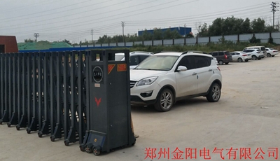 慶祝鄭州金陽電氣有限公司采用華【捷盛智能】電動(dòng)伸縮門